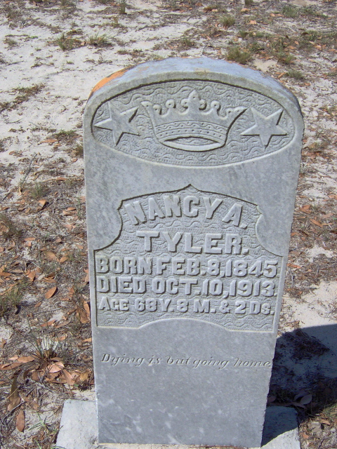 Headstone for Tyler, Nancy A.